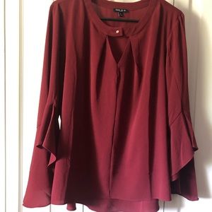 Bell sleeve top